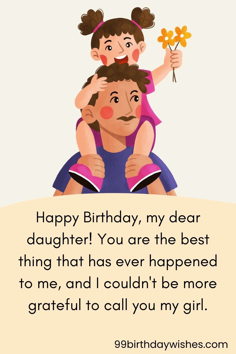 Happy Birthdays Wishes for Daughter from Dad